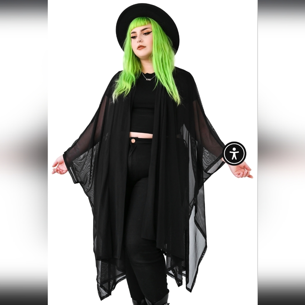 Lilith Mesh Oversized Cloak